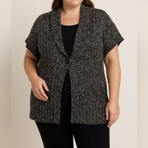 Charter Club Black and Gray Women's Sweater
